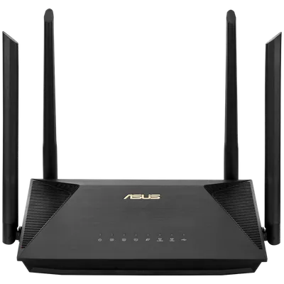 Маршрутизатор ASUS RT-AX1800U WiFi 6 3х1G USB 1201+574Mbps 5GHz/2.4GHz (90IG06P0-MO3520)
