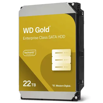 Жесткий диск 22TB WESTERN DIGITAL Gold WD221KRYZ, 7200rpm, 512 МБ, 7200rpm, 512МБ,  SATА