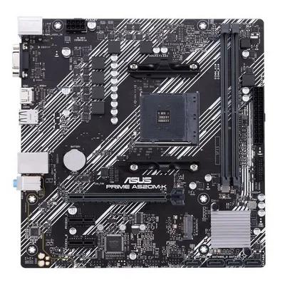 Материнская плата ASUS PRIME A520M-K, AM4, A520, 2*DDR4, 2*DDR4, 4*SATA, 1*M.2, 4*USB 3.2, 2*USB 2.0, 1*PCIx16, 2*PCIx1, D-Sub+HDMI, mATX; 90MB1500-M0EAY0