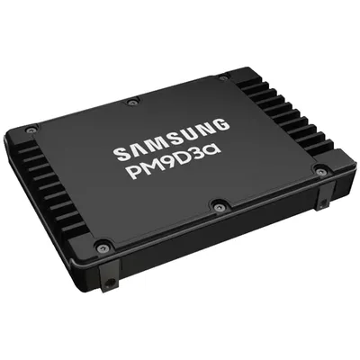 Твердотельный накопитель Samsung Enterprise SSD, 2.5"(SFF/U.2) 15mm, PM9D3a, 15360GB (15.36TB), PCIe5.0 1x4 NVMe 2.0, R12000/W6200Mb/s IOPS(R4K) 2000K/350K, MTBF 2.5M, 1DWPD/5Y TBW 28032TB, OEM, (replace MZQL215THBLA-00A07)