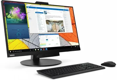 Монитор 27" Lenovo ThinkCentre Tiny-In-One 27 (11JHRAT1UK) IPS 2560x1440, 60 Гц, 4 мс, 16:9, 350 кд/м², HDMI, DisplayPort, USB-хаб, встроенные динамики, веб-камера, микрофон, Flicker Free, Low Blue Light, регулировка по высоте, поворот на 90 градусов, черный