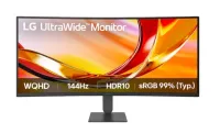 Монитор/ LG UltraWide 34U620B-B 34'' Curved 3440x1440, VA, 178x178, 300nit, 144Hz, 5ms, 2HDMI/DP, noUSB-A, Audio out, LT, ExtPWR, 100x100VESA, Черный, 1y