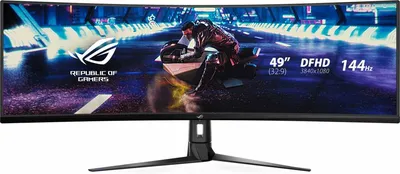 Монитор ASUS 90LM04H0-B01170, 49", 3840×1440, VA, 144Hz, FreeSync 2 HDR