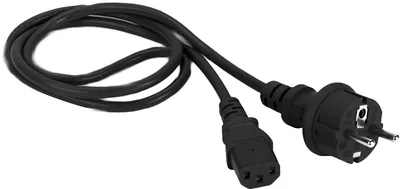 Кабель питания LANMASTER, IEC 320 C13 -> Schuko CEE 7, 3 м, цвет чёрный, LAN-PP13/SH-3.0-BK