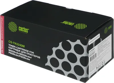 Лазерный картридж Cactus CS-TK5240M, пурпурный, для Kyocera Ecosys M5526cdn, 3000 стр.