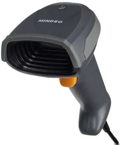 Сканер штрих-кода Mindeo M2-HD_stand ручной, 2D имидж, серый USB с подставкой