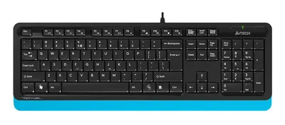 Клавиатура A4Tech FK10 BLUE, проводная, USB, 104 клавиши
