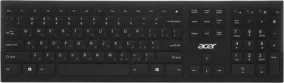 Клавиатура Acer ZL.KBDEE.003, беспроводная, 2.4G, slim, чёрная