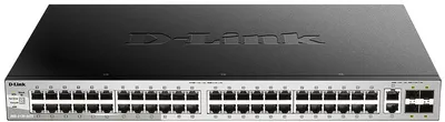 Коммутатор D-Link DGS-3130-54TS/B1A, L3, 48×1GbE, 2×10GBase-T, 4×SFP+