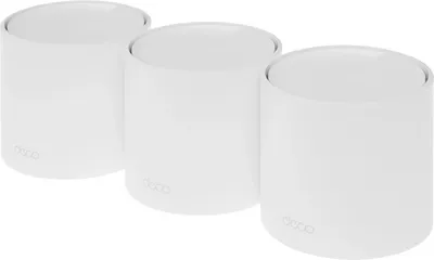 TP-Link Deco X10(3-pack) Домашняя Mesh Wi-Fi 6 система AX1500, до 300 Мбит/с на 2,4 ГГц + до 1201 Мбит/с на 5 ГГц