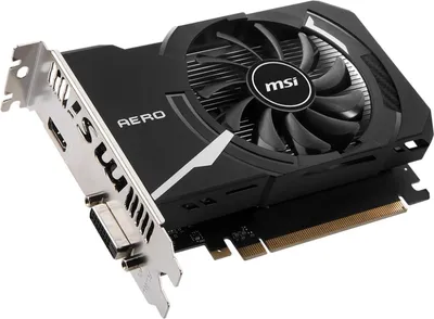 Видеокарта MSI GT 1030 AERO ITX 2GD4 OC, 2GB DDR4, PCI-E 3.0
