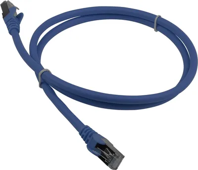 Патч-корд Lanmaster LAN-PC45/S6A-0.5-BL, RJ45-RJ45, FTP, Cat.6A, 0.5м, синий