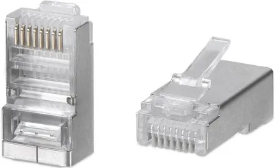 Коннектор Cabeus 8P8C-SH-FC, RJ45, Cat.5e, экранированный, быстрой установки