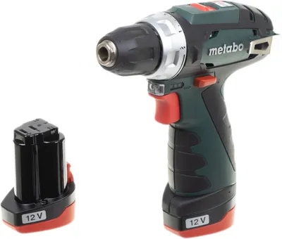 Дрель-шуруповерт Metabo 600079550, PowerMaxx BS, аккумуляторная, быстрозажимной патрон