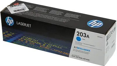 (Спец.цена) Оригинальный картридж HP CF541A (203A) лазерный голубой (1300 стр) для HP LaserJet 203A Color LaserJet Pro M254/280/281