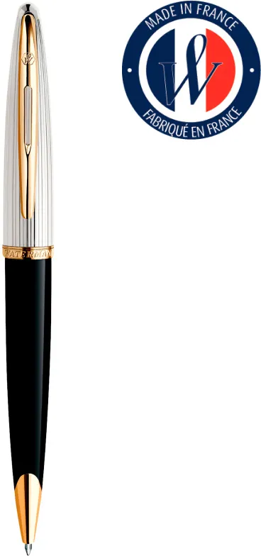 Ручка шариковая WATERMAN Carene De Luxe S0700000, Black Silver GT, M
