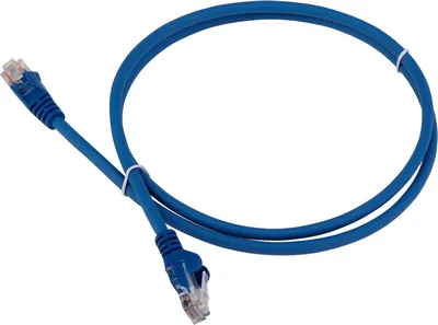 Патч-корд LANMASTER - LAN-PC45, UTP, кат. 6, 2 x RJ-45, RJ-45 - RJ-45, LSZH, синий, 5 м, LAN-PC45/U6-5.0-BL