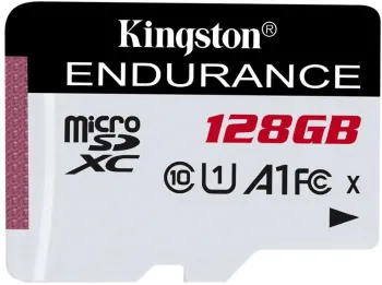 Карта памяти 128 Гб Micro SDXC Kingston High Endurance Class 10 UHS-I U1 A1 [SDCE/128GB] без адаптера