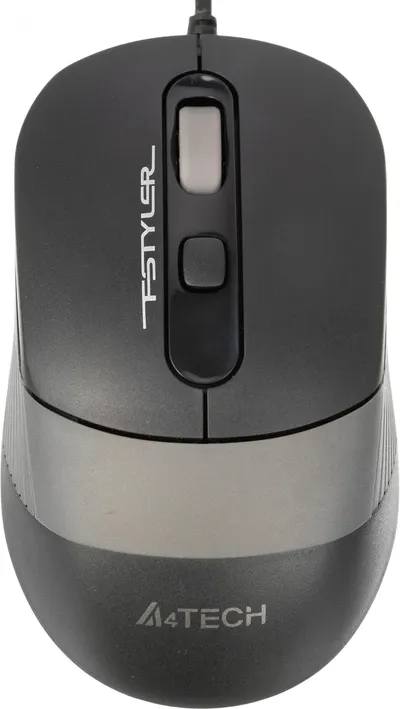 Мышь проводная A4Tech Fstyler FM10 черный/серый, 1600 dpi, USB Type-A, кнопки - 4
