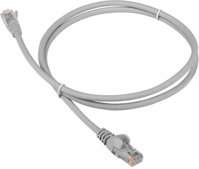 LAN-PC45/U5E-15-GY Шнур коммутационный Lanmaster кат. 5е неэкр. U/UTP RJ45/RJ45 15м LSZH серый