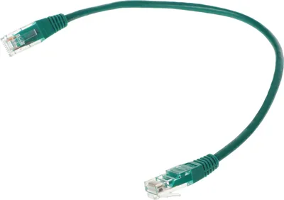 Патч-корд Lanmaster TWT-45-45-0.3-GN, UTP, кат.5e, 0.3 м, зелёный