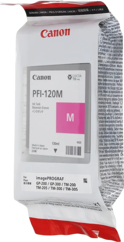 (Спец.цена) Оригинальный картридж струйный Canon PFI-120 M 2887C001 пурпурный для Canon imagePROGRAF TM-200/205