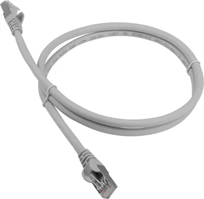LAN-PC45/S6A-1.5-GY Шнур коммутационный Lanmaster кат. 6A экр. FTP RJ45/RJ45 1.5м LSZH AWG26 серый