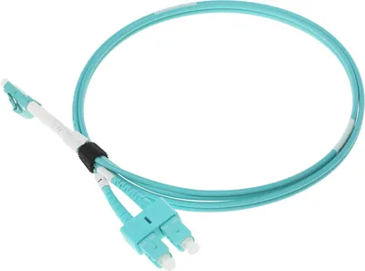 Патч-корд оптический Lanmaster LAN-2LC-2SC/OM3-1.0, LC-SC, OM3, 1м