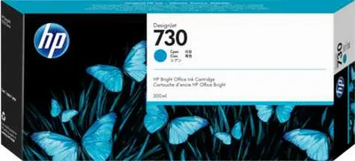 Картридж HP 730 Cyan для DesignJet T1600/T1600dr/T1600PS/T1700/T1700dr/T2600PS/T2600dr 300 ml ( P2V68A )