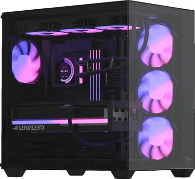 Корпус Formula CRYSTAL Z2 PLUS BLACK AR V2, Midi Tower, E-ATX, без БП
