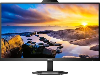 Монитор 27" PHILIPS 27E1N5600H  Black (2560x1440 75Гц IPS LED 16:9 4(1)ms HDMI DP USB-C 3.2 (65W) 4*USB3.3(BC) Mega Infinity DCR 1000:1 178/178 300cd Webcam 5 MP Hello HAS Pivot Tilt Swivel Speakers)