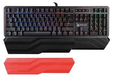 Клавиатура A4Tech Bloody B975 механическая черный USB Multimedia for gamer LED (подставка для запястий) (B975)