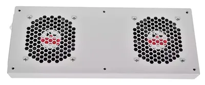 R-FAN-2TJ-36V-48V Вентиляторный модуль Rem R-FAN 48V 45х432х195 мм (ВхШхГ) вентиляторов: 2 86 дБ поток: 300 м3/ч для шкафов ШТК ШРН ШТВ цвет: серый (с колодкой и терморегулятором)