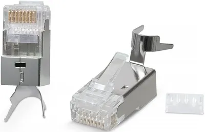 Коннектор Cabeus 8P8C-SH-C7(1.5)-TWP, RJ-45, Cat.6a/7/7a, экранированный