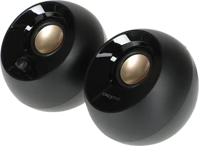 Компьютерные колонки CREATIVE - Pebble, 2.0, 4W, 100 Гц - 17 кГц, USB, 2 speakers, цвет Чёрный, 51MF1680AA000