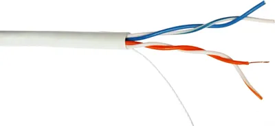 Кабель Lanmaster TWT-5EUTP2-LSZH, UTP Cat.5e, 2 пары, 305м, белый