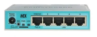 Маршрутизатор MikroTik RB750Gr3, 5×1GbE, 256MB RAM, RouterOS L4