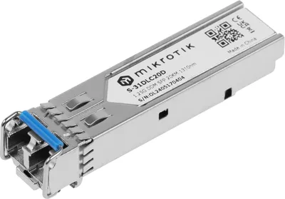 Трансивер MikroTik S-31DLC20D, SFP, 1.25G, 1310нм, 20км