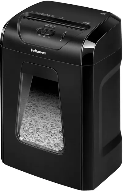 Уничтожитель документов Fellowes PowerShred 12C (4-й уровень секретности, объем корзины 18л) (FS-71201)