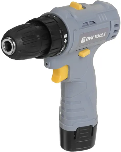 Дрель-шуруповерт Ovk Tools OTCS1AA-12V-1.3A, 12В, аккумуляторная, быстрозажимной патрон
