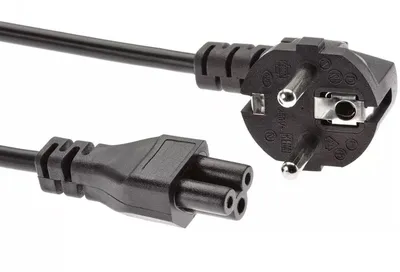 Кабель Premier 5-282 IEC C5 (3-pin) Евровилка угловой 1м (5-282(0.5) 1.0) черный (Bulk)