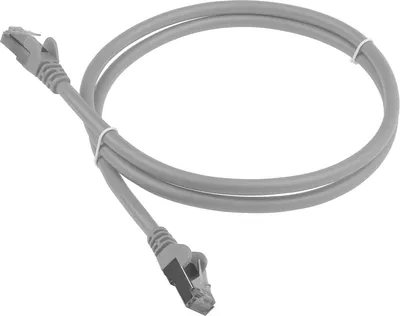 Патч-корд LANMASTER - LAN-PC45, FTP, кат. 6, 2 x RJ-45, RJ-45 - RJ-45, LSZH, серый, 2 м, LAN-PC45/S6-2.0-GY
