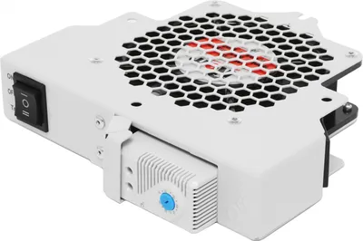 R-FAN-1T Вентиляторный модуль Rem R-FAN 230V 42х200х165 мм (ВхШхГ) вентиляторов: 1 43 дБ для ШРН-10” цвет: серый (с терморегулятором)