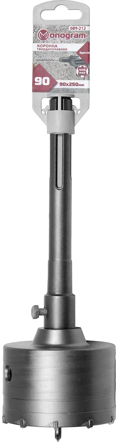Коронка Monogram 089-212, D90×250 мм, по бетону