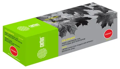 Cactus  Cartridge 054HY Картридж для Canon i-Sensys LBP-620/621/623/640/MF-640/641/642/643/644/645 (2300k) жёлтый