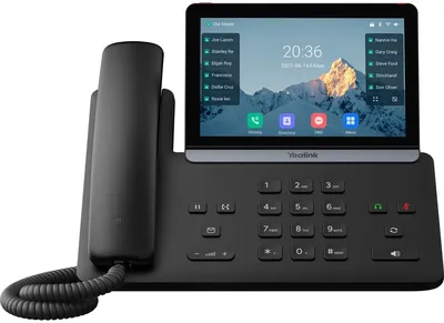телефон YEALINK SIP-T87W, 7" экран, WiFi, Bluetooth, USB, PoE, GigE, без видео, без БП, шт