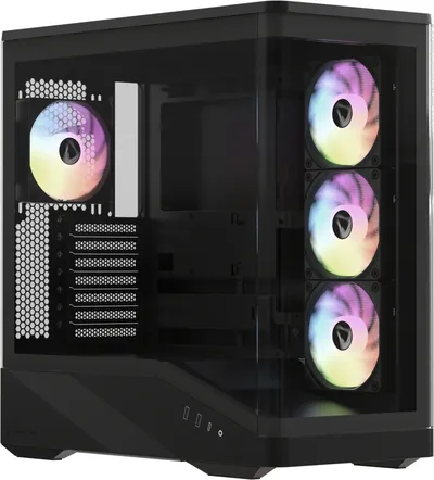 Компьютерный корпус Formula V Line Crystal U9 PA Black, ATX, TYPE-C*1, USB3.0*2, Curved Glass, SIDE 3x PERFORMANCE ARGB, REAR 1x PERFORMANCE ARGB