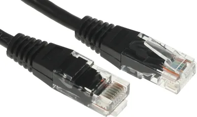 Патч-корд Lanmaster TWT-45-45-0.3-BK, UTP, кат.5e, 0.3 м