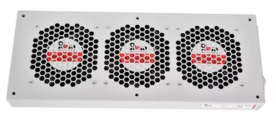 R-FAN-3J Вентиляторный модуль Rem R-FAN 230V 45х432х195 мм (ВхШхГ) вентиляторов: 3 130 дБ поток: 450 м3/ч цвет: серый (с колодкой)