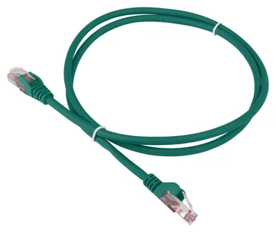 Патч-корд LANMASTER - LAN-PC45, UTP, кат. 6, 2 x RJ-45, RJ-45 - RJ-45, LSZH, зелёный, 5 м, LAN-PC45/U6-5.0-GN